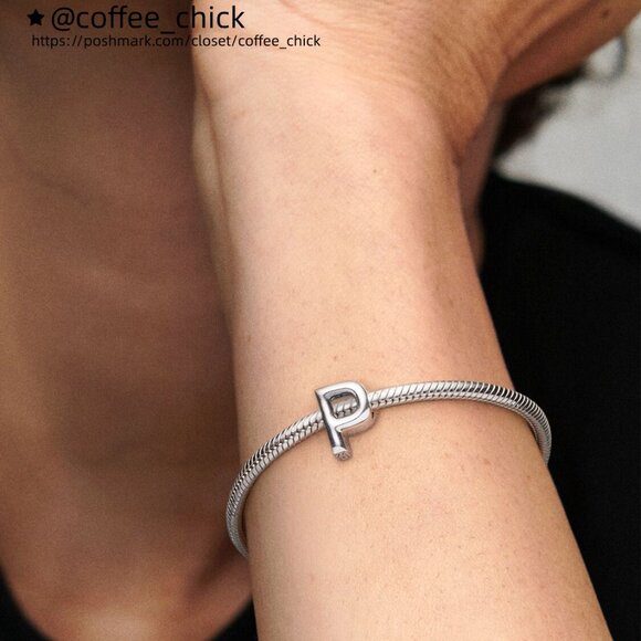 Pandora Letter P Alphabet Charm - Picture 5 of 6